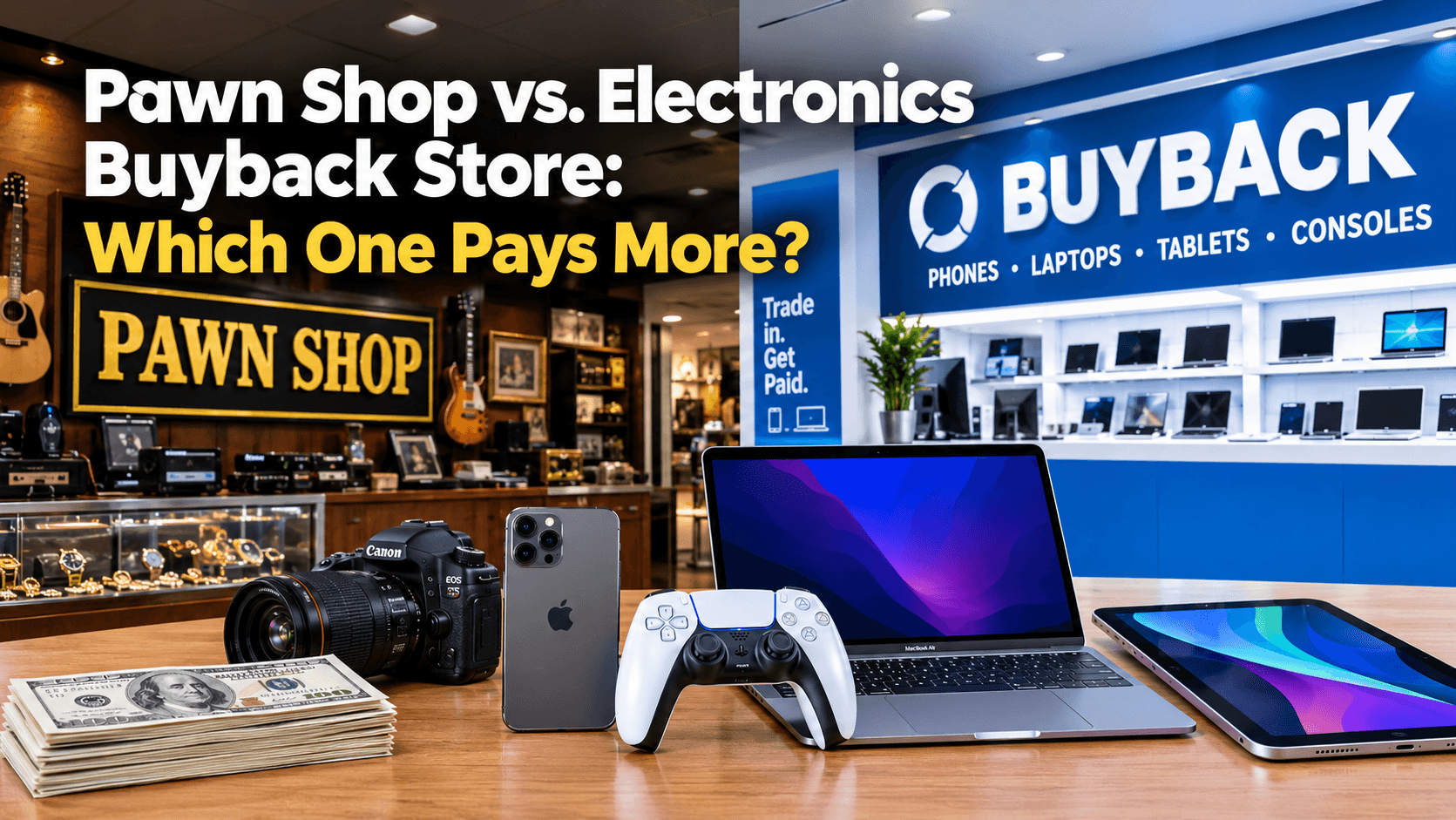 Pawn Shop vs. Electronics Buyback Store: Which One Pays More?
